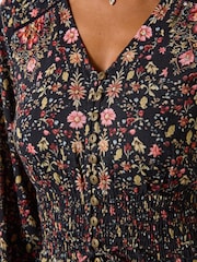 Joe Browns Black Boho Dreams Long Sleeve Maxi Dress - Image 2 of 6