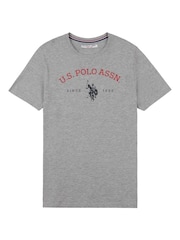 U.S. Polo Assn. Vintage Grey Heather Graphic T-Shirt - Image 4 of 5