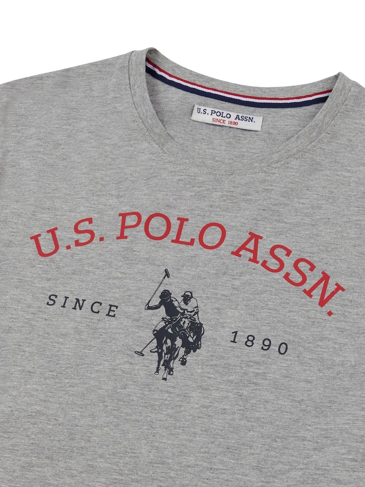 U.S. Polo Assn. Vintage Grey Heather Graphic T-Shirt - Image 5 of 5