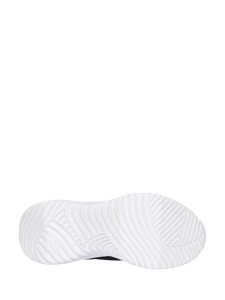 Skechers Black Bounder Brisk-Burst Slip In Trainers - Image 5 of 5