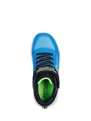 Skechers Blue Black Meteor-Light Up Krendox Trainers - Image 3 of 5