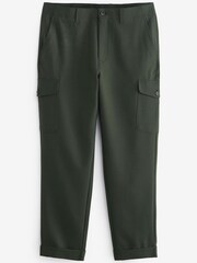 Khaki Green Relaxed Tapered EDIT Twill Cargo Trousers - Image 5 of 6