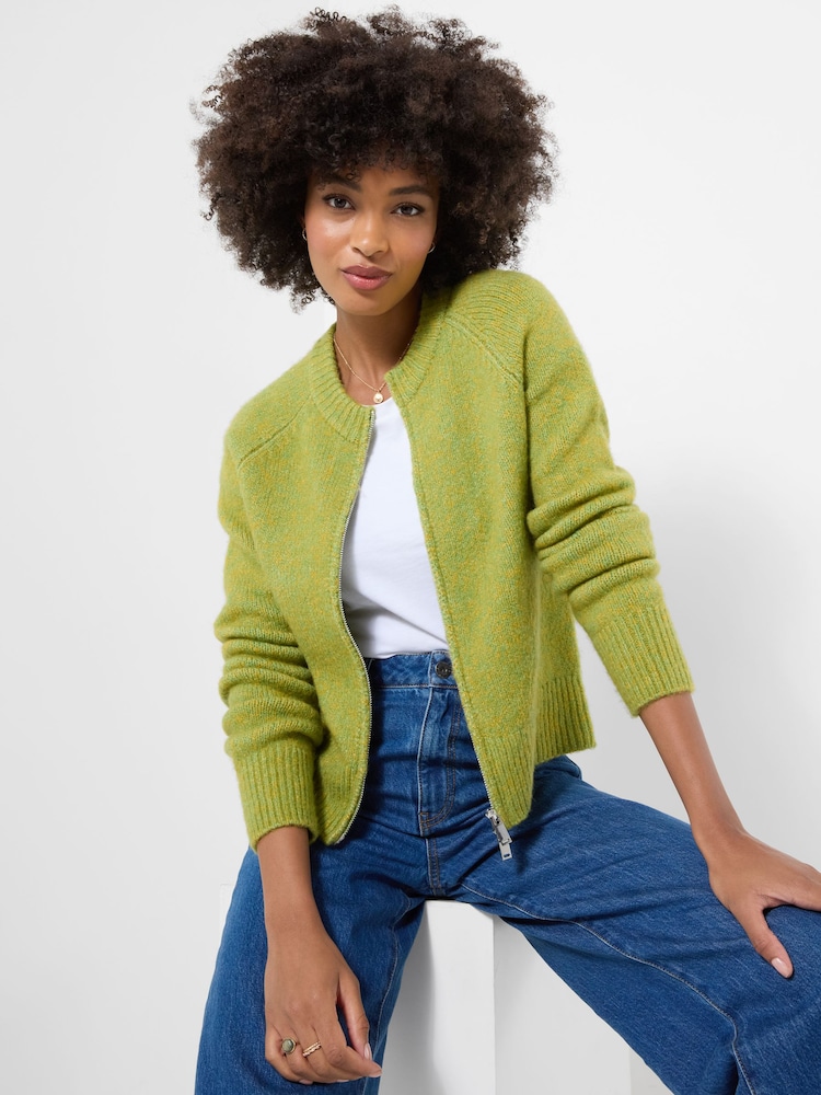 Joe Browns Green Florence Zip Through Cardigan - Image 1 of 5 Joe Browns Green Florence Zip Through Cardigan - Image 1 of 5