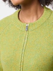 Joe Browns Green Florence Zip Through Cardigan - Image 2 of 5