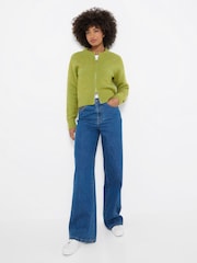 Joe Browns Green Florence Zip Through Cardigan - Image 3 of 5