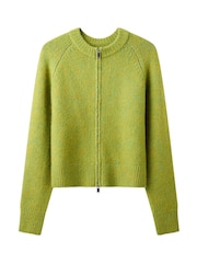 Joe Browns Green Florence Zip Through Cardigan - Image 5 of 5