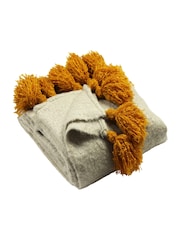 furn. Natural Romily Throw - Image 2 of 3
