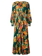 Joe Browns Selena Fruity Long Sleeve Maxi Dress - Attēls 5 no 5
