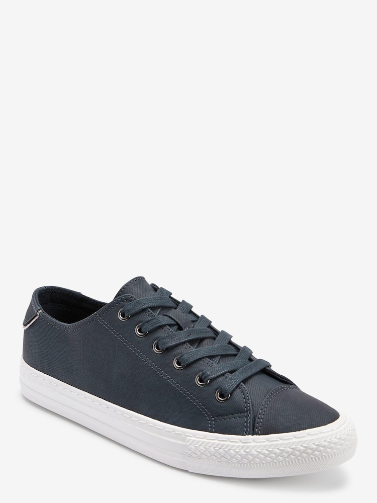 Marineblau - Baseball-Turnschuhe - Bild 2 von 4
