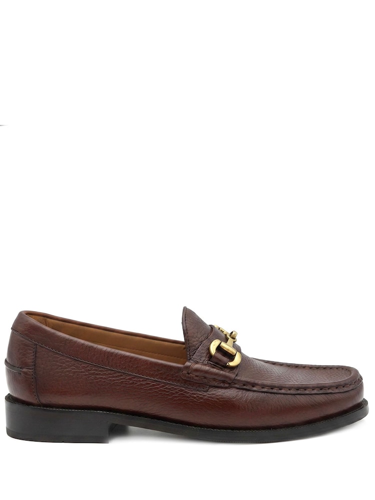 Jones Bootmaker Tan Brown Grain Roan Leather Slip-On Shoes - Image 2 of 6 Jones Bootmaker Tan Brown Grain Roan Leather Slip-On Shoes - Image 2 of 6