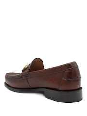 Jones Bootmaker Tan Brown Grain Roan Leather Slip-On Shoes - Image 4 of 6