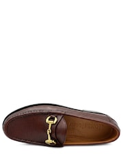 Jones Bootmaker Tan Brown Grain Roan Leather Slip-On Shoes - Image 5 of 6