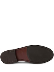 Jones Bootmaker Tan Brown Grain Roan Leather Slip-On Shoes - Image 6 of 6