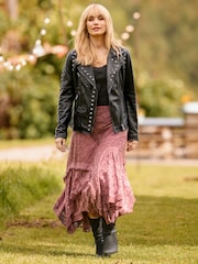 Joe Browns Black The Star Studded Leather Jacket - Image 1 of 7