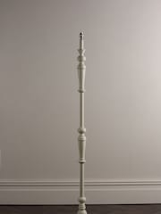 Laura Ashley White Tate Painted Wood Candlestick Floor Lamp Base - Image 1 of 4