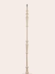 Laura Ashley White Tate Painted Wood Candlestick Floor Lamp Base - Image 3 of 4