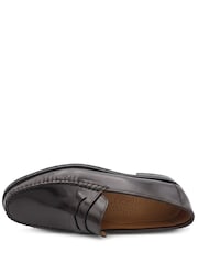Jones Bootmaker Burgundy Red Quennell Leather Penny Loafers - Image 3 of 6