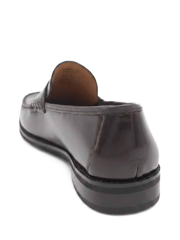 Jones Bootmaker Burgundy Red Quennell Leather Penny Loafers - Image 6 of 6 Jones Bootmaker Burgundy Red Quennell Leather Penny Loafers - Image 6 of 6
