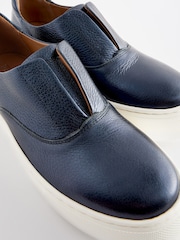 Blue Slip On Signature Forever Comfort® Leather Chunky Wedge Platform Trainers - Image 5 of 6