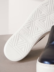 Blue Slip On Signature Forever Comfort® Leather Chunky Wedge Platform Trainers - Image 6 of 6