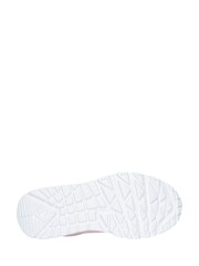 Skechers Pink/White Uno Lite Trainers - Image 5 of 5