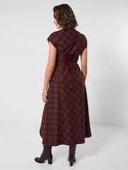 Vestido largo a cuadros Heritage Ruby de Joe Browns - Imagen 3 de 6
