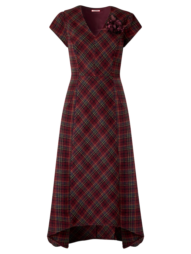 Vestido largo a cuadros Heritage Ruby de Joe Browns - Imagen 6 de 6