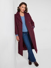 Joe Browns Berry Dreams Long Tweed Coat - صورة 3 من 7