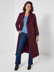 Joe Browns Berry Dreams Long Tweed Coat - صورة 5 من 7