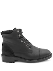 Jones Bootmaker Black Dusseldorf Leather Lace-Up Boots - Image 4 of 6