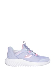 Skechers Purple Bounder Simple Cute Slip In Trainers - Image 1 of 5