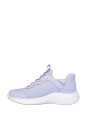 Skechers Purple Bounder Simple Cute Slip In Trainers - Image 2 of 5