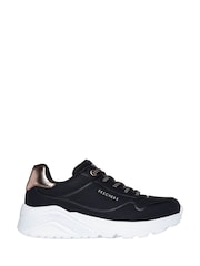 Skechers Black Girls Uno Lite Trainers - Image 1 of 5