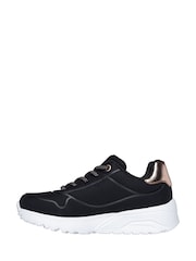 Skechers Black Girls Uno Lite Trainers - Image 3 of 5