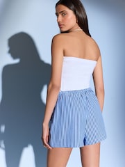 Blue Boy Textured Stripe Tie Waist Shorts - Image 3 of 6