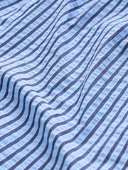 Blue Boy Textured Stripe Tie Waist Shorts - Image 6 of 6