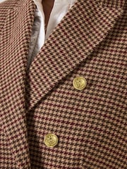 Joe Browns Brown Freya Asymmetric Check Jacket - Image 10 of 10