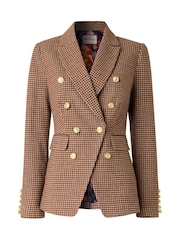 Joe Browns Brown Freya Asymmetric Check Jacket - Image 9 of 10