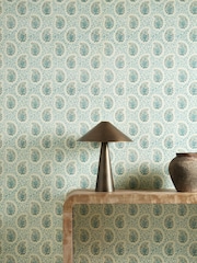 Harlequin Indigo Zamora Paisley 10M Wallpaper - Image 1 of 2