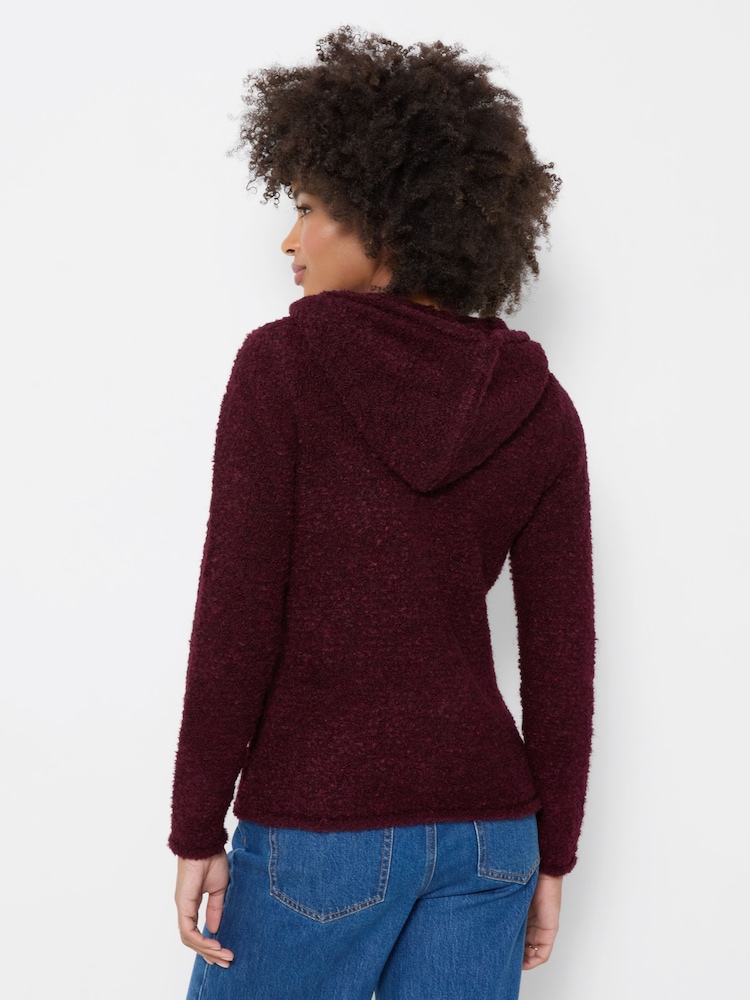 Joe Browns Brown Favourite Hooded Button Through Cardigan - Image 2 of 5 Joe Browns Brown Favourite Hooded Button Through Cardigan - Image 2 of 5