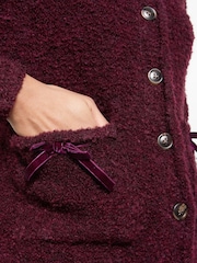 Joe Browns Brown Favourite Hooded Button Through Cardigan - Image 4 of 5