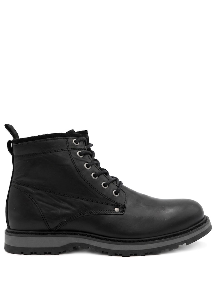 Jones Bootmaker Black Regular Fit Ealing Leather Ankle Boots - Image 2 of 6