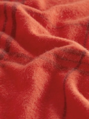 Red Check Midweight Scarf - Image 7 of 7