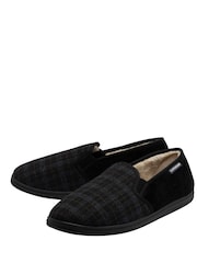 Dunlop Black Twin Gusset Warm Full Slippers - Image 2 of 4