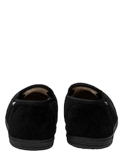 Dunlop Black Twin Gusset Warm Full Slippers - Image 3 of 4