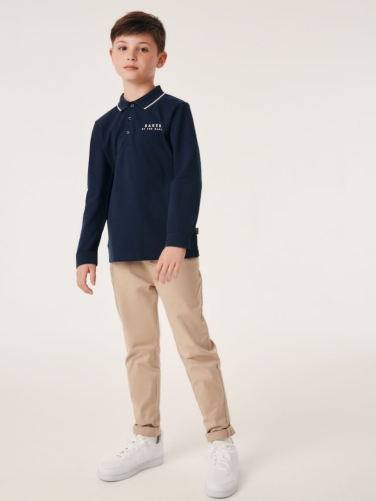 Baker by Ted Baker Long Sleeve Polo Shirt - Image 1 of 11