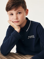 Baker by Ted Baker Long Sleeve Polo Shirt - Image 4 of 11