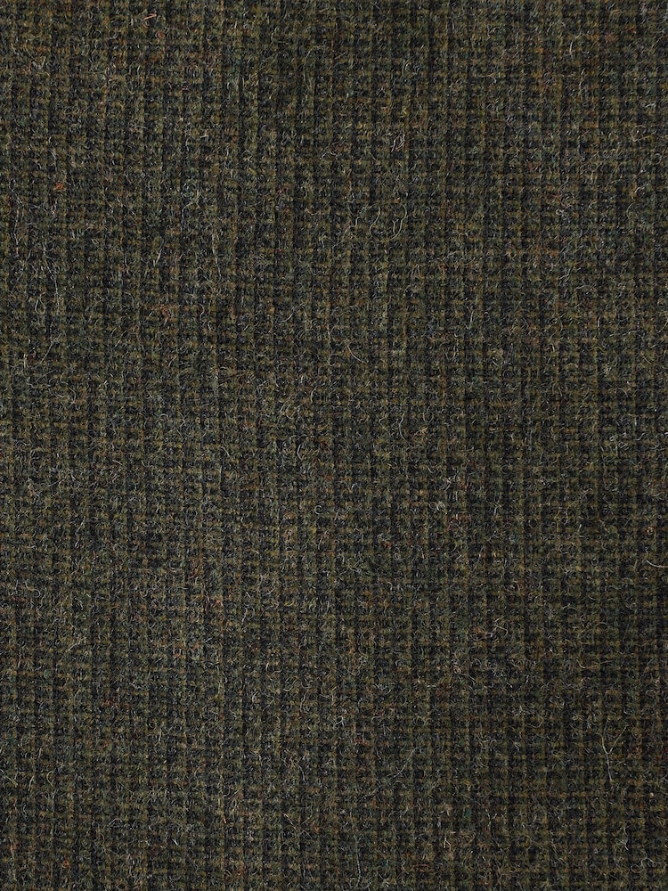Green Slim Fit Texture Suit Jacket - Image 10 of 10