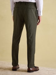 Green Slim Fit Texture Suit Trousers - Image 2 of 10