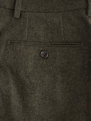 Green Slim Fit Texture Suit Trousers - Image 9 of 10